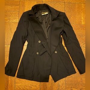 Authentic Louis Vuitton Black Double-Breasted Blazer women’s size 36 in Navy
